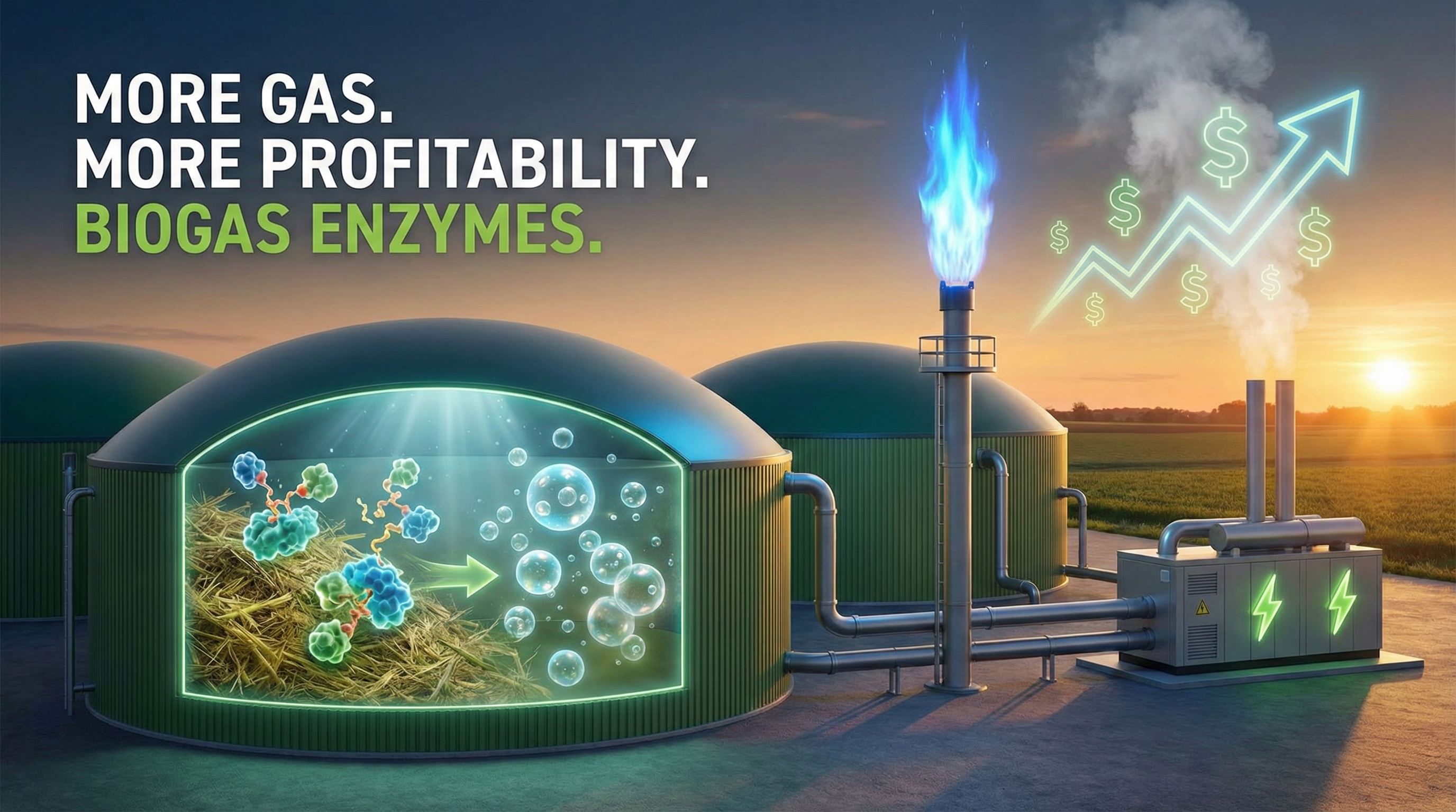 Maximize Biogas Yields and Profitability with Enzymes