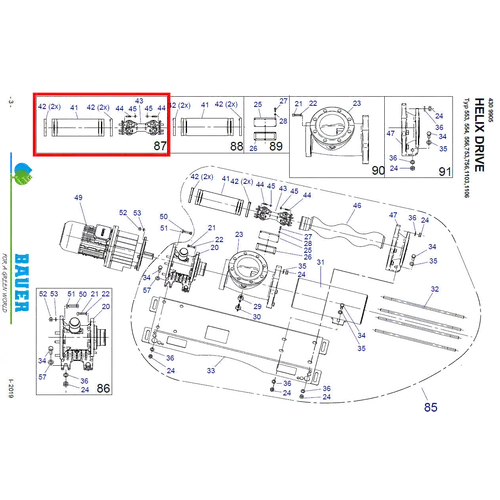 PTC-000277 ProTesCa Bauer FAN 4308006 Kardangelenk Helix Drive Güllepumpe Ersatzteil 2