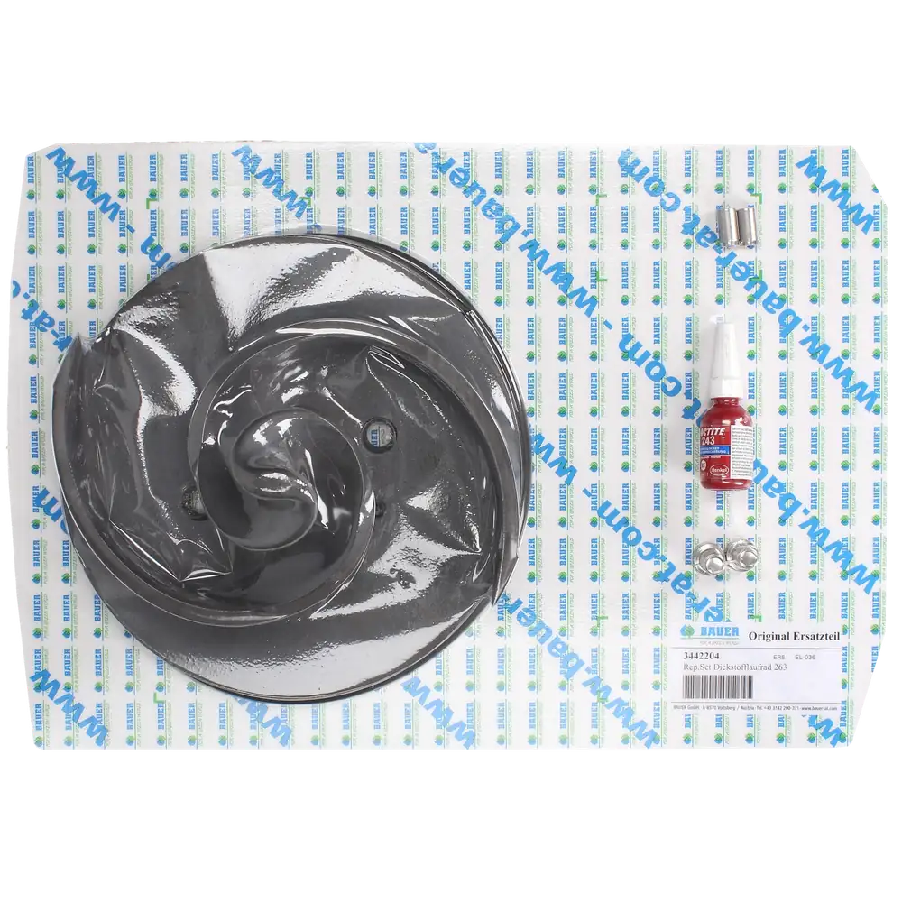 PTC-000297 ProTesCa Bauer FAN 3442204 Impeller 263x30 CSPH DN80 slurry pumps spare part 1