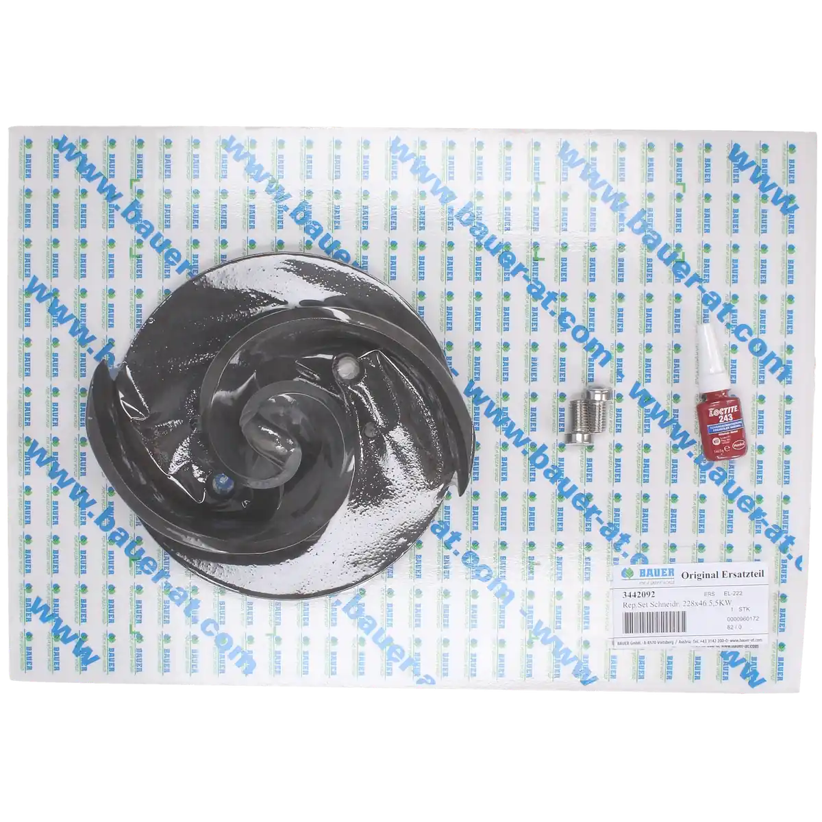PTC-000321 ProTesCa Bauer FAN 3442092 Cutting Wheel 228x46 S 5.5kW slurry pumps spare part 1