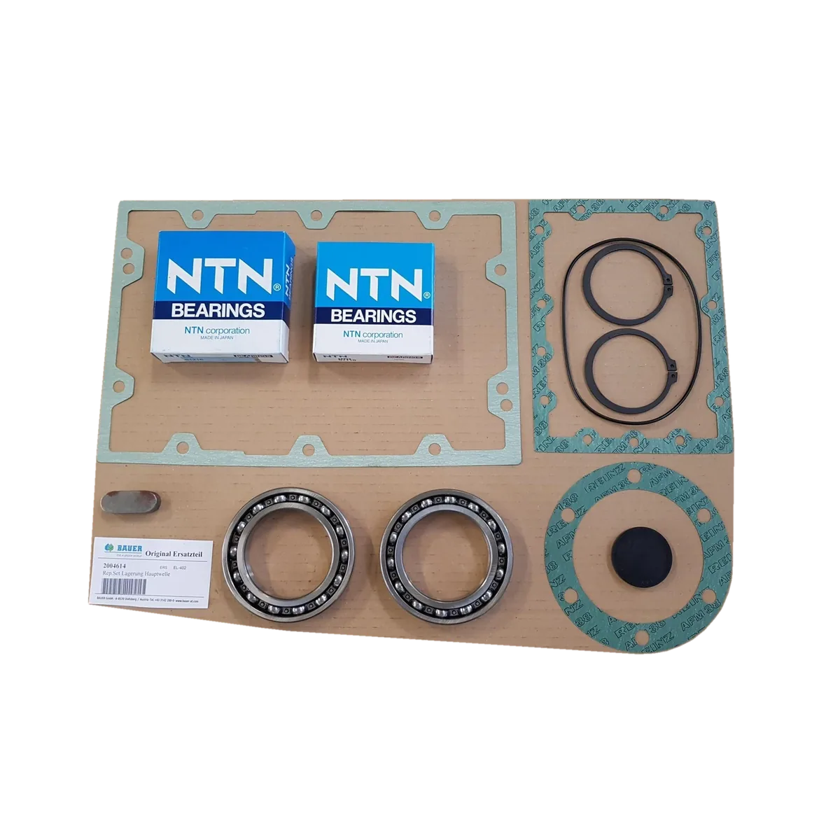 PTC-000335 ProTesCa Bauer FAN 2004614 Main Shaft Bearing Kit GFL07 screw press separators spare part 1
