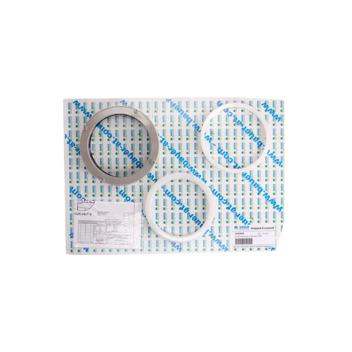 PTC-000344 ProTesCa Bauer FAN 2003890 LFK Gearbox Extra Seal Kit screw press separators spare part 1