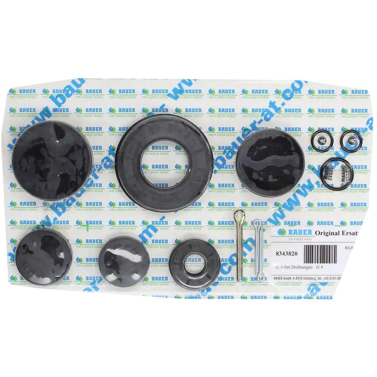 PTC-000448 ProTesCa Bauer FAN 8343820 Gearbox Seal Kit G4 RAINSTAR E hose reel irrigators spare part