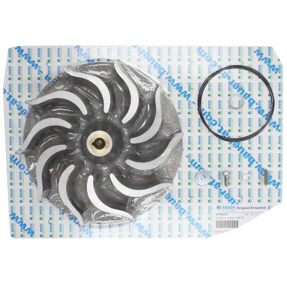 PTC-000449 ProTesCa Bauer FAN 8344610 Impeller Kit TVR 60 RAINSTAR E hose reel irrigators spare part