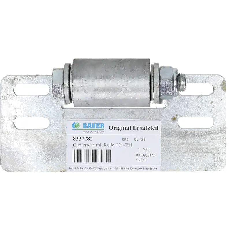 PTC-000483 ProTesCa Bauer FAN 8337282 Slide Plate Roller T/PRORAIN hose reel irrigators spare part