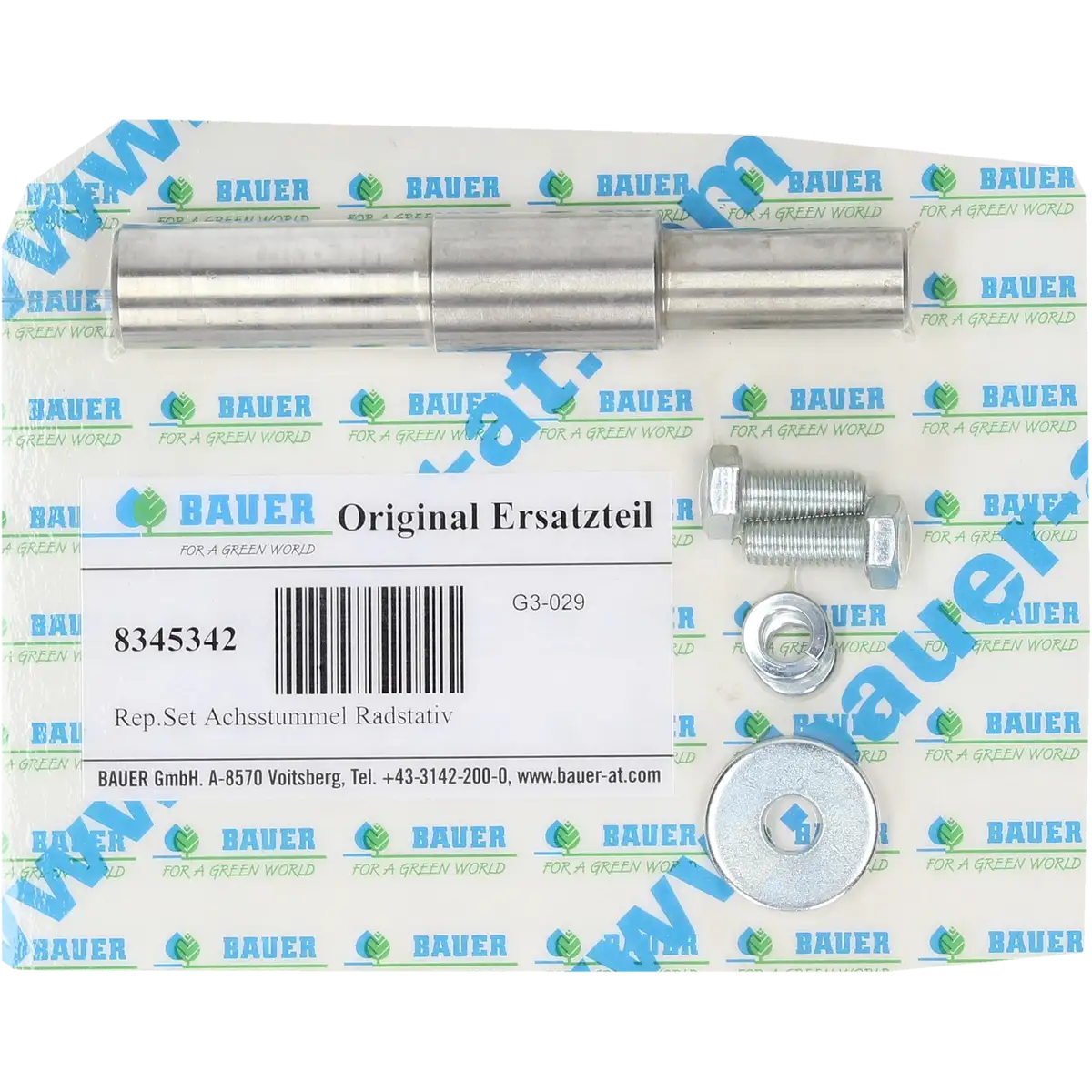 PTC-000486 ProTesCa Bauer FAN 8345342 Stub Axle Kit A1/A2 hose reel irrigators spare part
