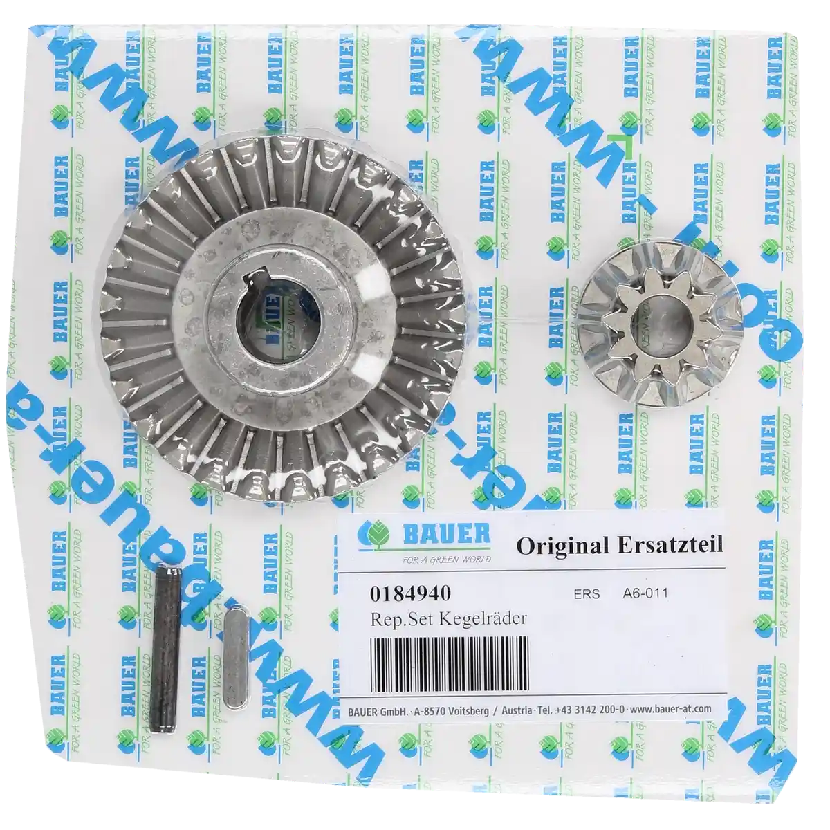 PTC-000509 ProTesCa Bauer FAN 0184940 Bevel Gear Kit Leg E11/E21 hose reel irrigators spare part