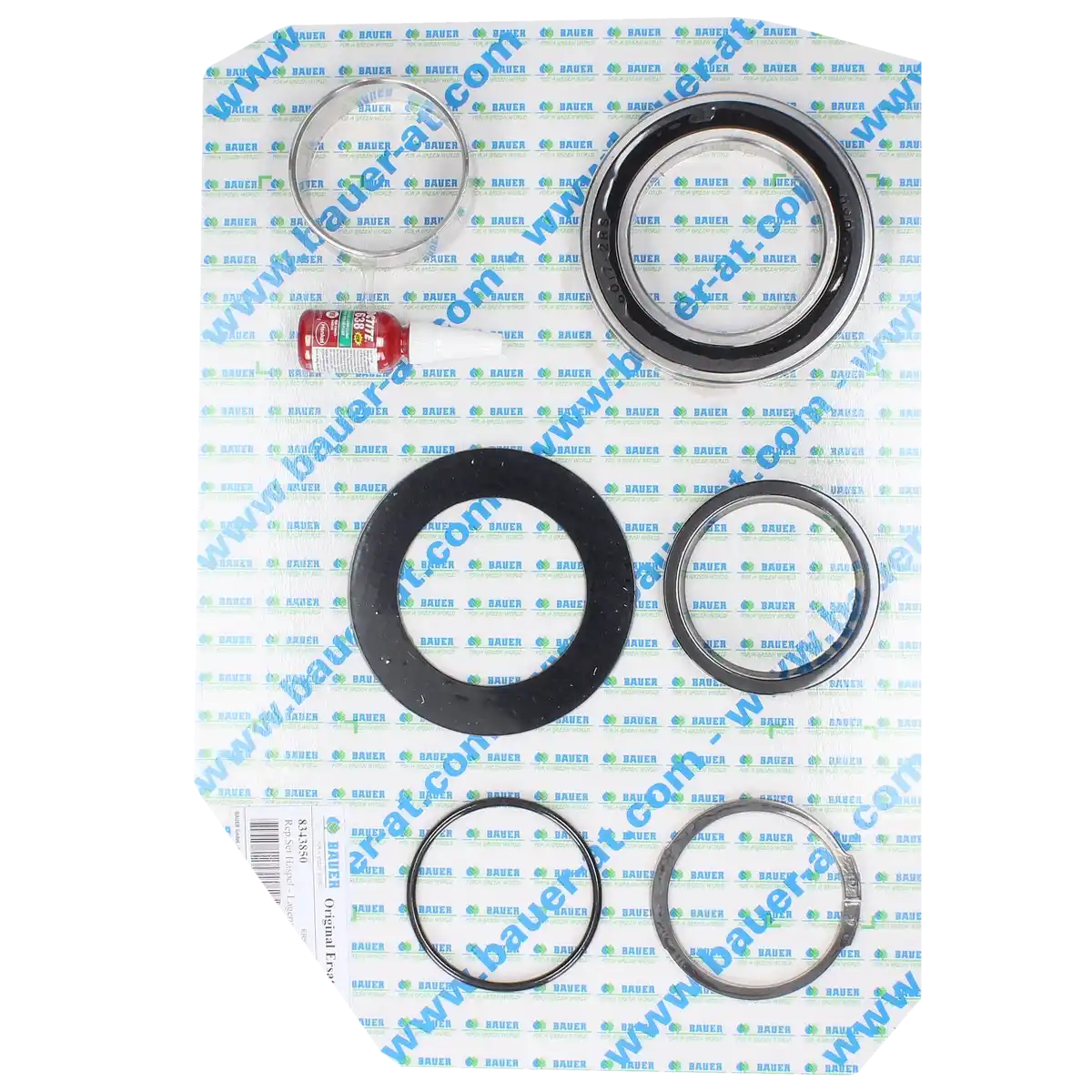 PTC-000527 ProTesCa Bauer FAN 8343850 Drum Bearing Kit T32-T51 hose reel irrigators spare part