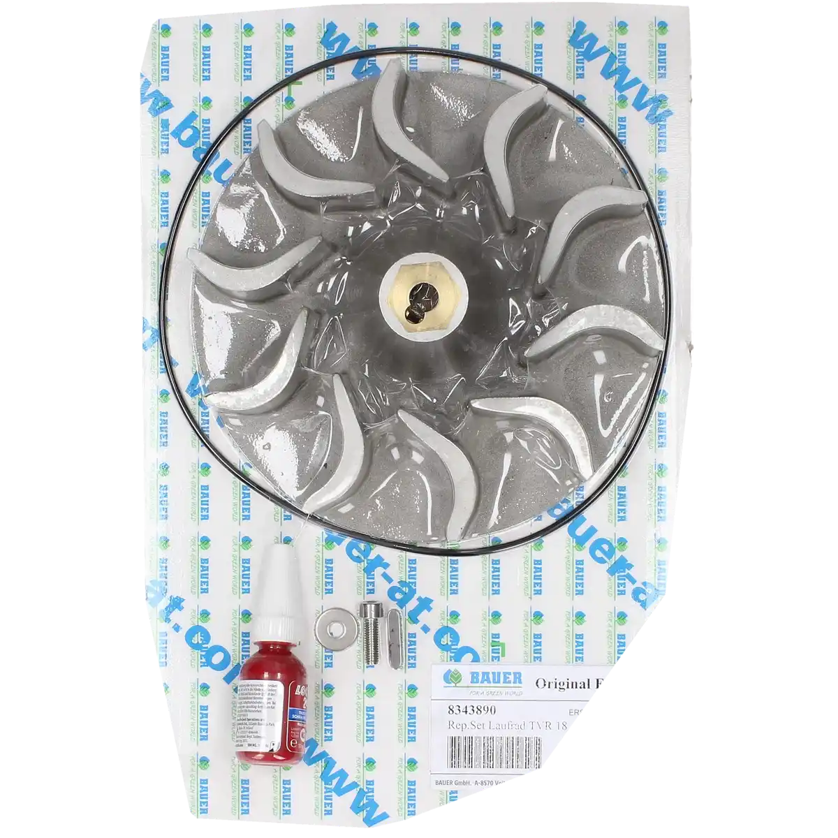 PTC-000530 ProTesCa Bauer FAN 8343890 Impeller Kit TVR 18 T32/T42 hose reel irrigators spare part