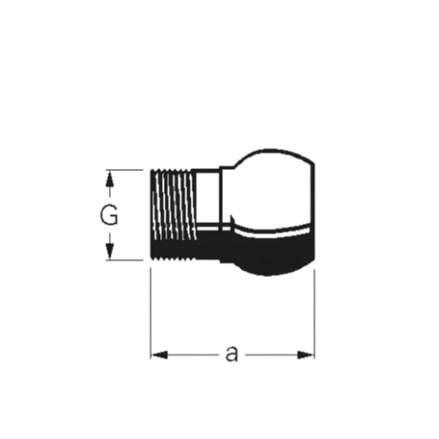 PTC-000727 ProTesCa Bauer FAN 1100801 HK Threaded Ball S74 HK 133 irrigation and slurry pipelines spare part 2