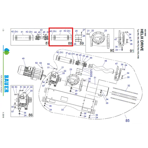 PTC-000252 ProTesCa Bauer FAN 4308007 Protective Hose Kit Helix slurry pumps spare part 2