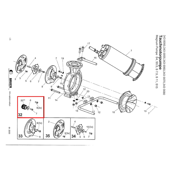 PTC-000316 ProTesCa Bauer FAN 3442088 Mech Seal Kit MAGNUM S slurry pumps spare part 2
