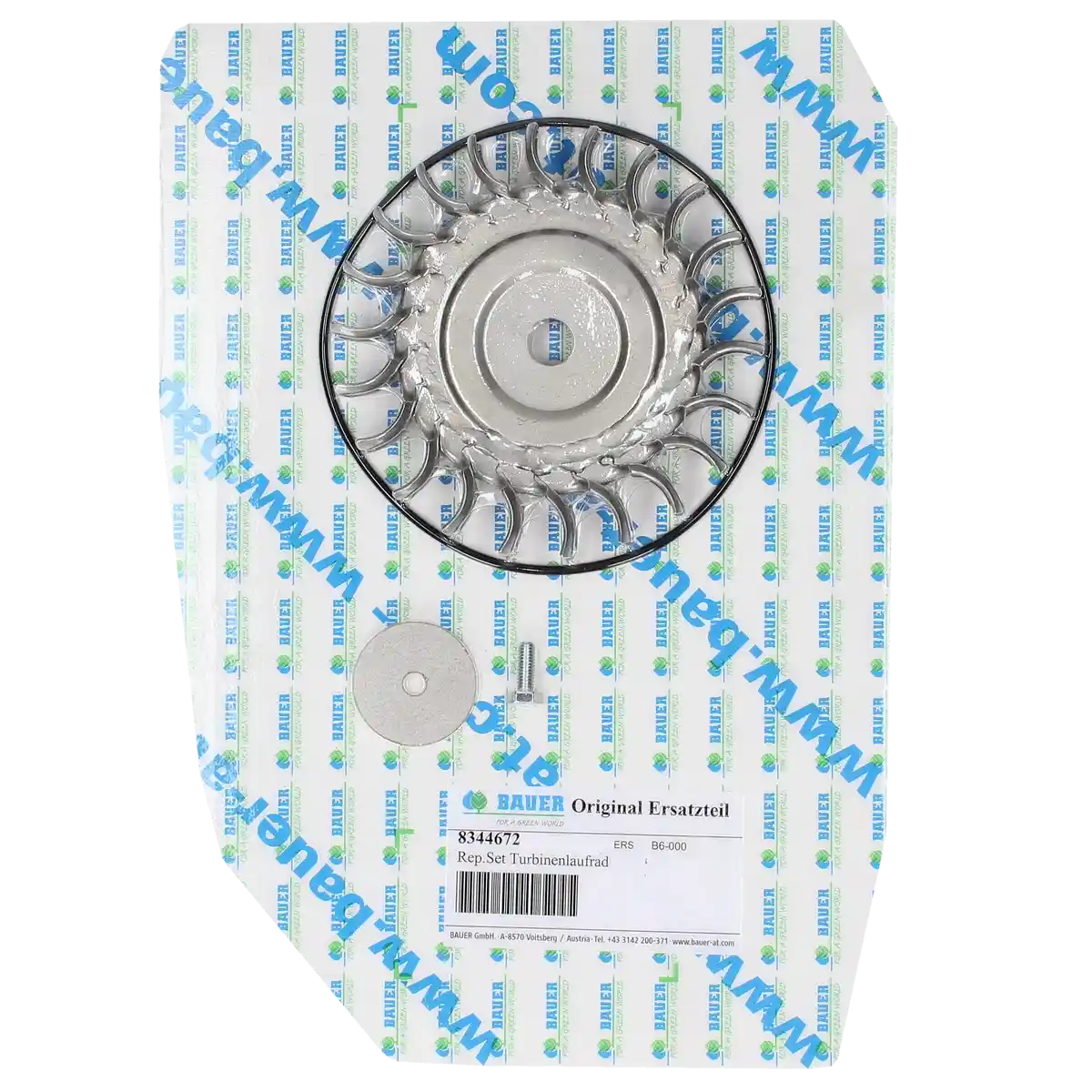 PTC-000423 ProTesCa Bauer FAN 8344672 Turbine Impeller Kit A3 hose reel irrigators spare part
