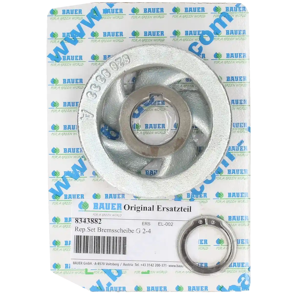 PTC-000521 ProTesCa Bauer FAN 8343882 Brake Disc Kit G2-4 T32-T51 hose reel irrigators spare part