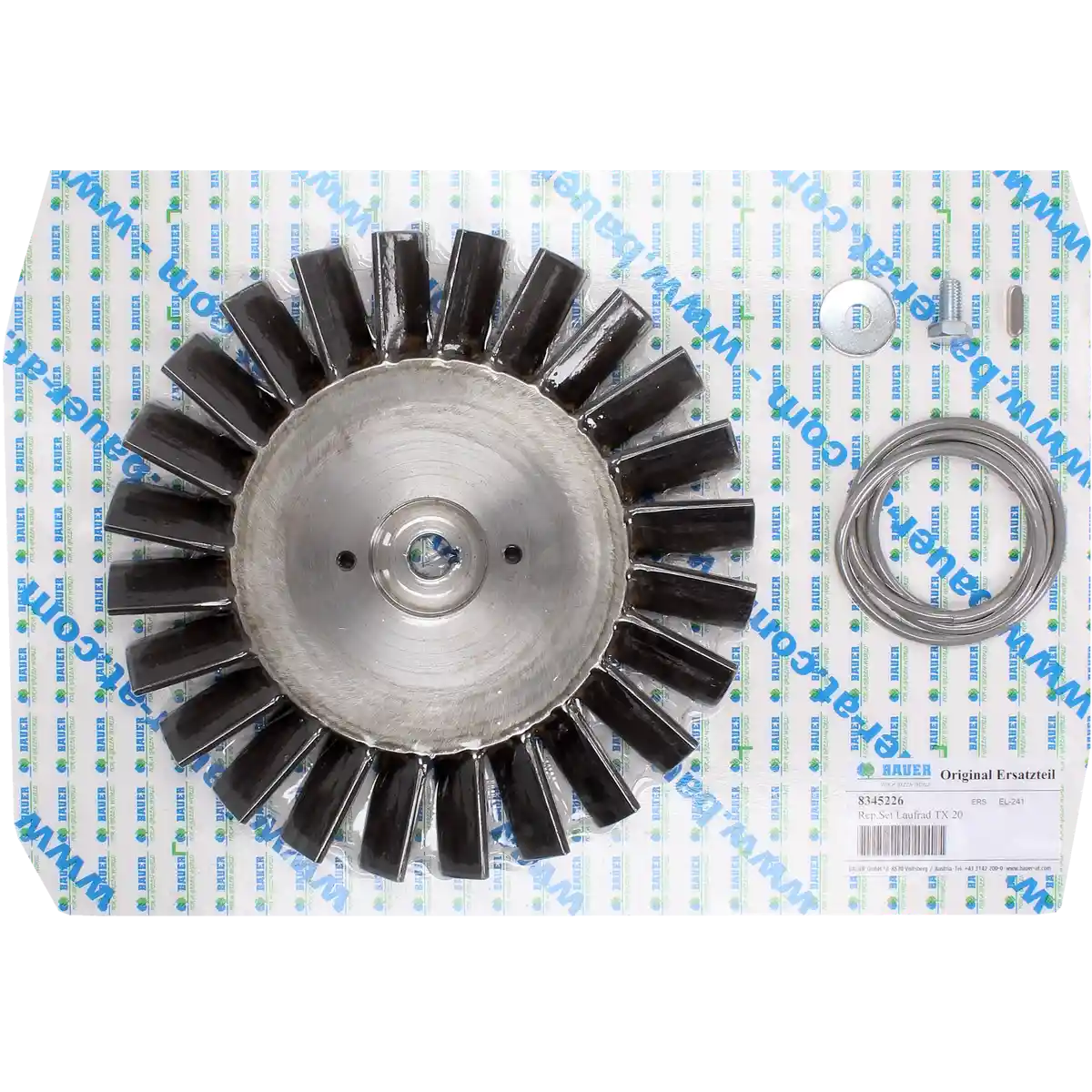 PTC-000562 ProTesCa Bauer FAN 8345226 Impeller Kit TX20 hose reel irrigators spare part