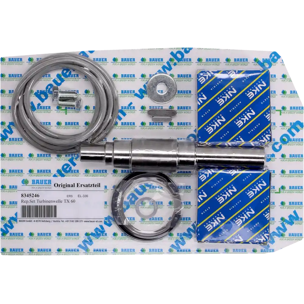 PTC-000568 ProTesCa Bauer FAN 8345246 Turbine Shaft Kit TX60 hose reel irrigators spare part